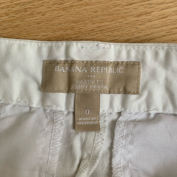 Banana Republic White Shorts Size 0 Martin Fit - Picture 5 of 13